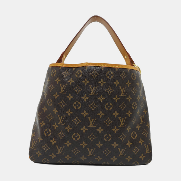 Monogram Coated Canvas Shoulder Bag Brown