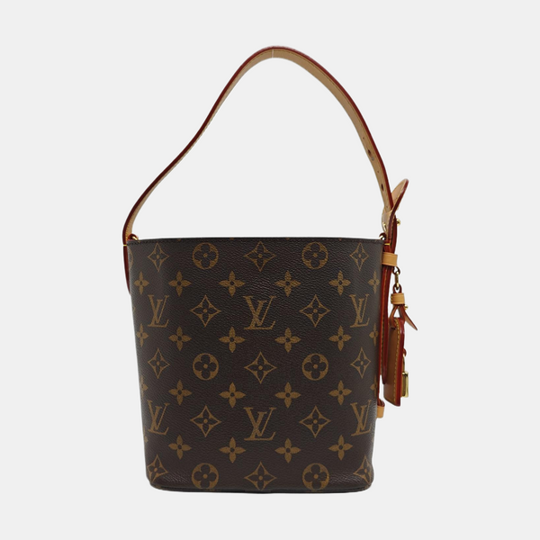 ALL IN BB Monogram Coated Canvas Brown