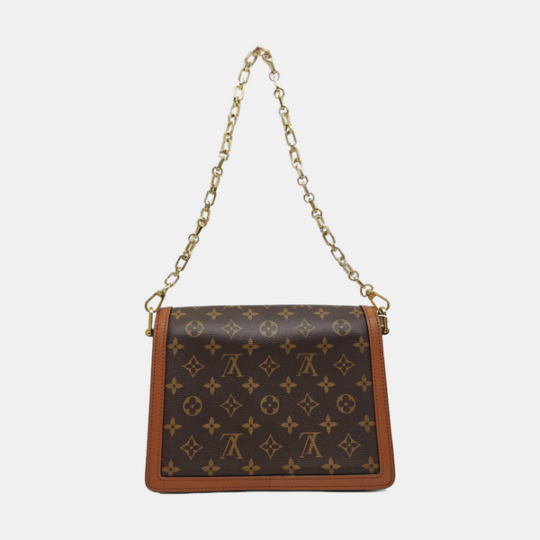 DAUPHINE MM Monogram Coated Canvas Brown