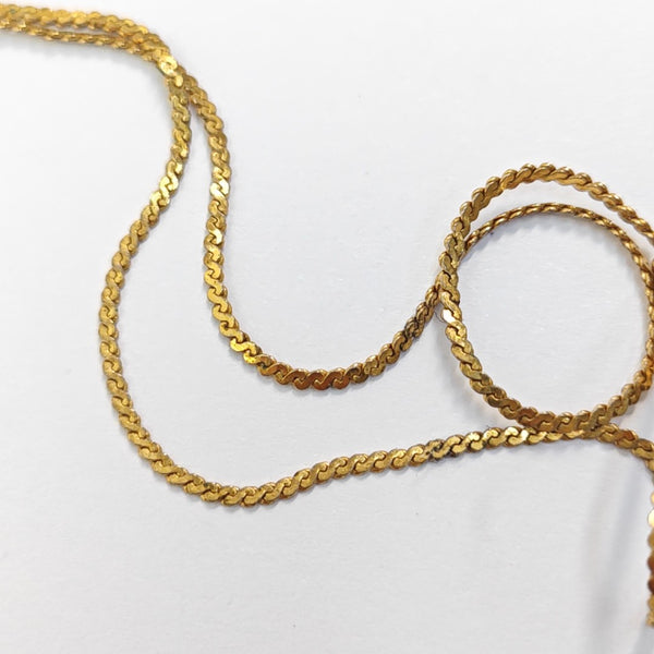 Petit CD Metal Gold Necklace