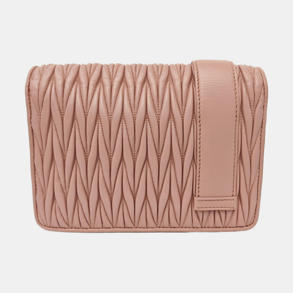 My Miu Quilted Lambskin Pink