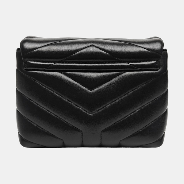 LOULOU Extra Small Chevron Calfskin Black