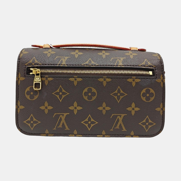 MÉTIS EAST WEST Monogram Coated Canvas Brown