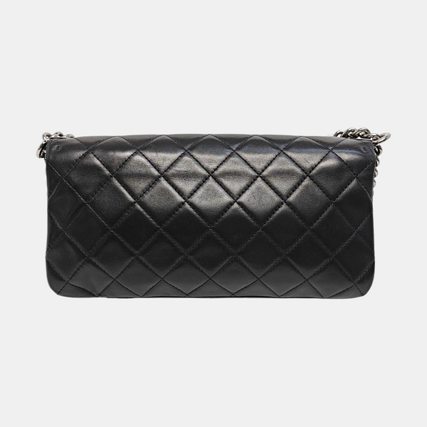 Authenticated pre-owned BOY CHANEL Quilted Lambskin Black - Shoulder Bag at Looply