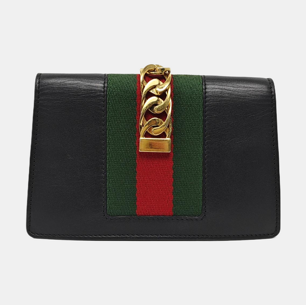 Sylvie Super Mini Calfskin Black