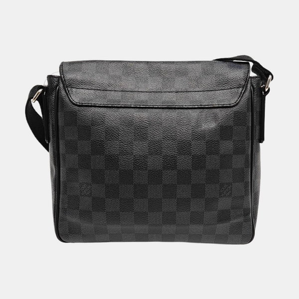DISTRICT PM Damier Graphite Coated Canvas Gray