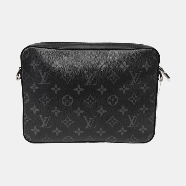 TRIO Monogram Coated Canvas Gray