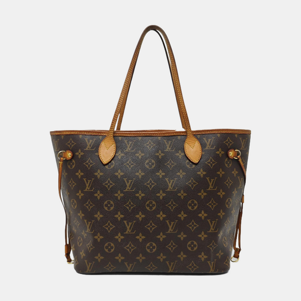 NEVERFULL MM Monogram Coated Canvas Brown