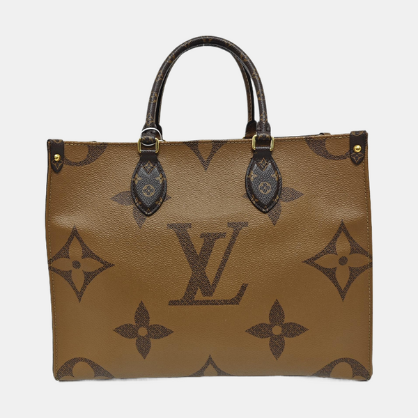 ONTHEGO MM Monogram Coated Canvas Brown