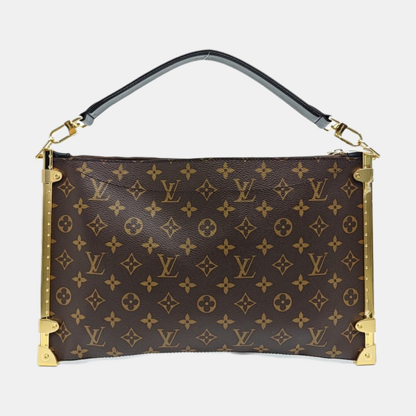 Lucky Trunk Monogram Coated Canvas Brown