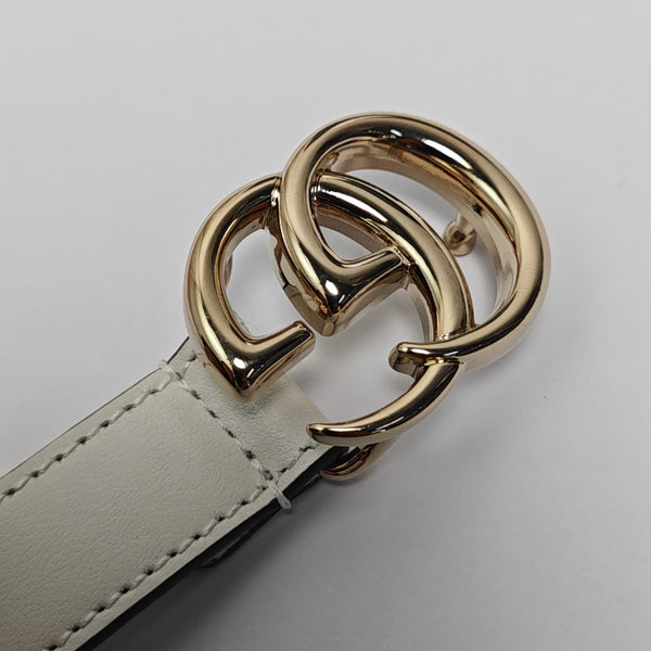 Leather Belt White