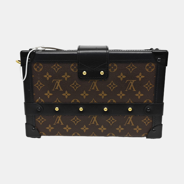 PETITE MALLE Monogram Coated Canvas Brown