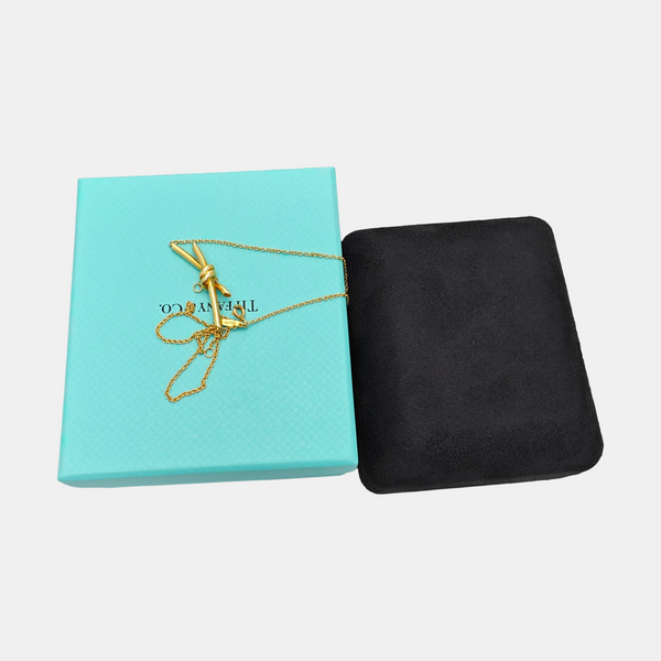 Tiffany Knot 18k Gold Necklace