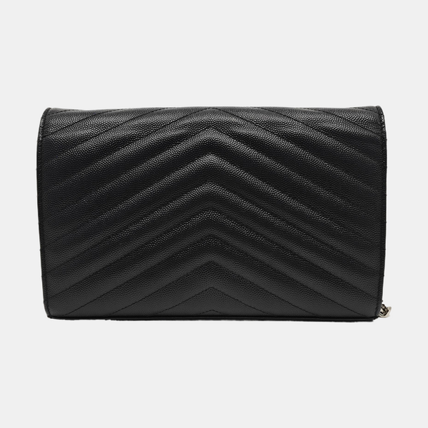 MONOGRAM Medium Chevron, Quilted Calfskin Black