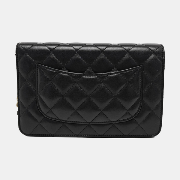 WOC Quilted Lambskin Black