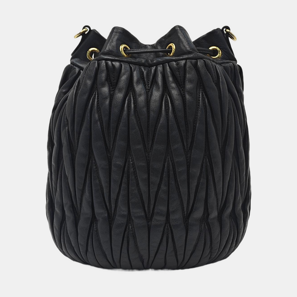 Matelassé Quilted Lambskin Black