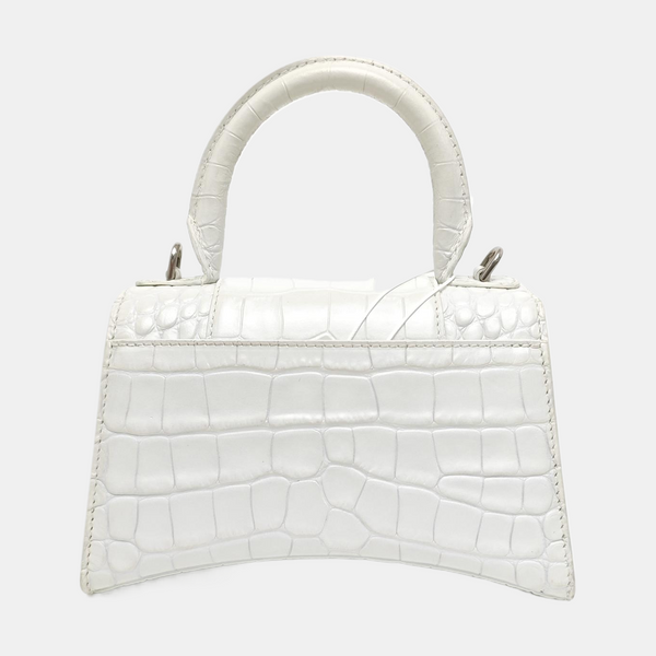 Hourglass Small Calfskin White