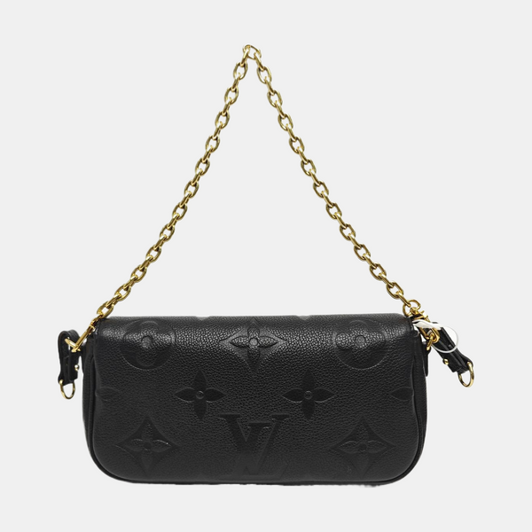 IVY Monogram Calfskin Black