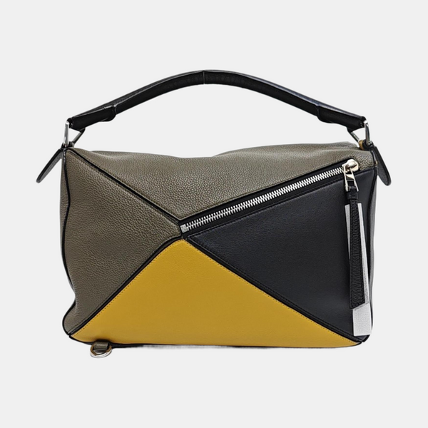 Puzzle Large Calfskin Green
