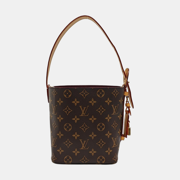 ALL IN BB Monogram Coated Canvas Brown