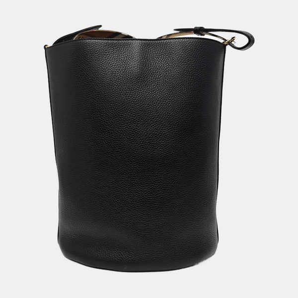 The Bucket Medium Calfskin Black