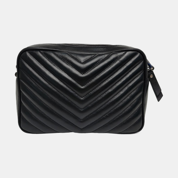 LOU Small Chevron Calfskin Black