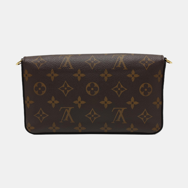 FÉLICIE Monogram Lona Revestida Marrón