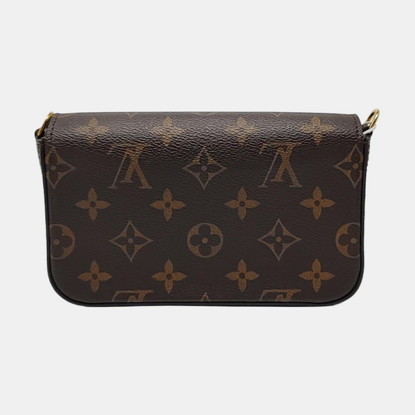 FÉLICIE Monogram Coated Canvas Brown