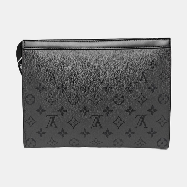 Pochette Voyag MM Monogram Coated Canvas Gray