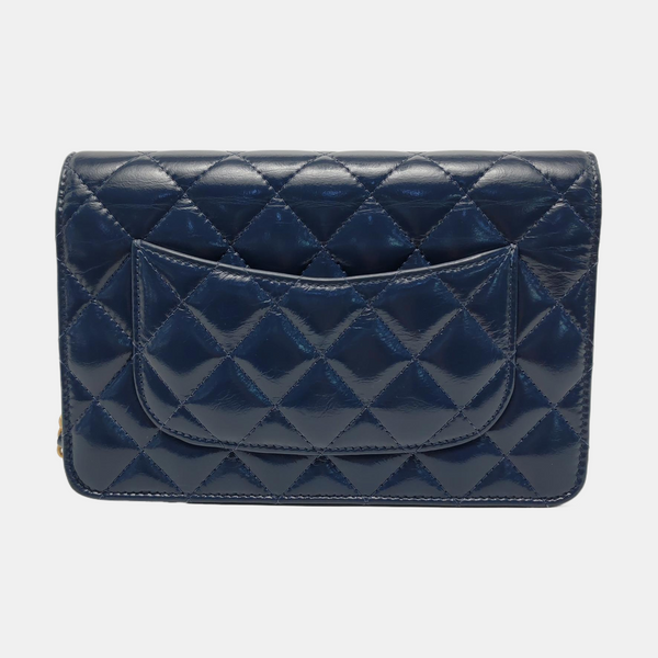 WOC Quilted Calfskin Blue