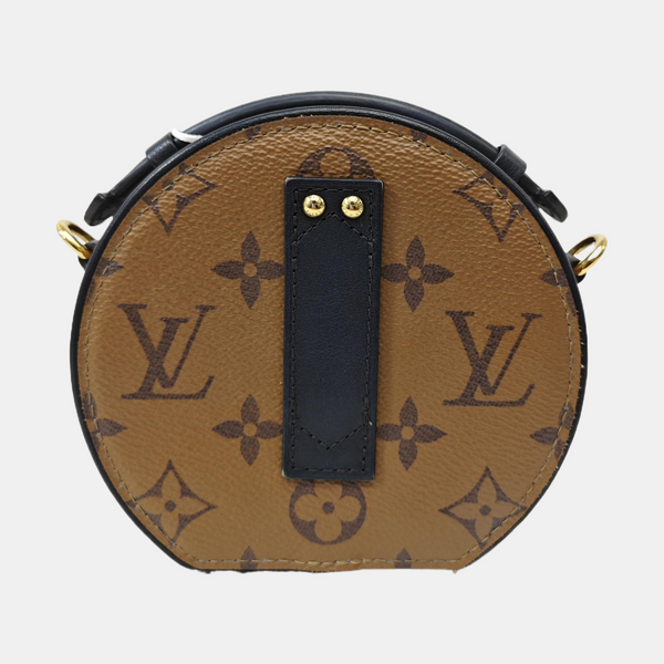 BOITE CHAPEAU Mini Monogram Coated Canvas Brown