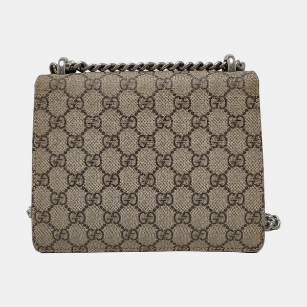 Dionysus Mini Monogram Coated Canvas Beige