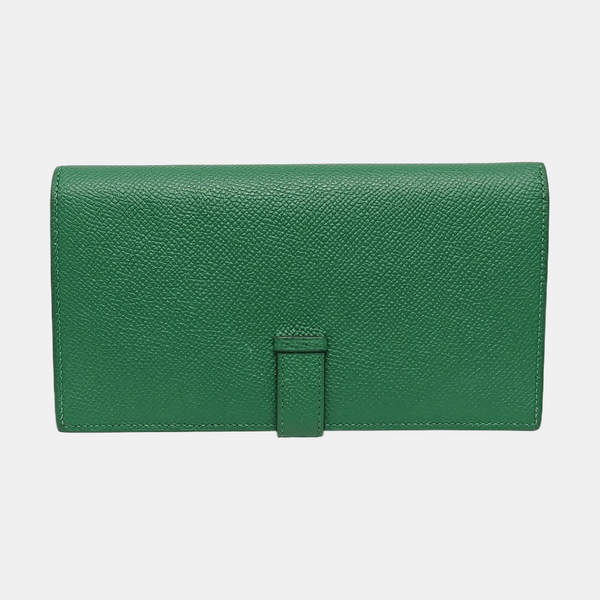 Bearn Medium Epsom Green Wallet