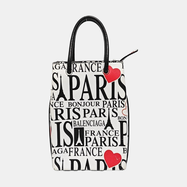 Shopping Bag Calfskin White