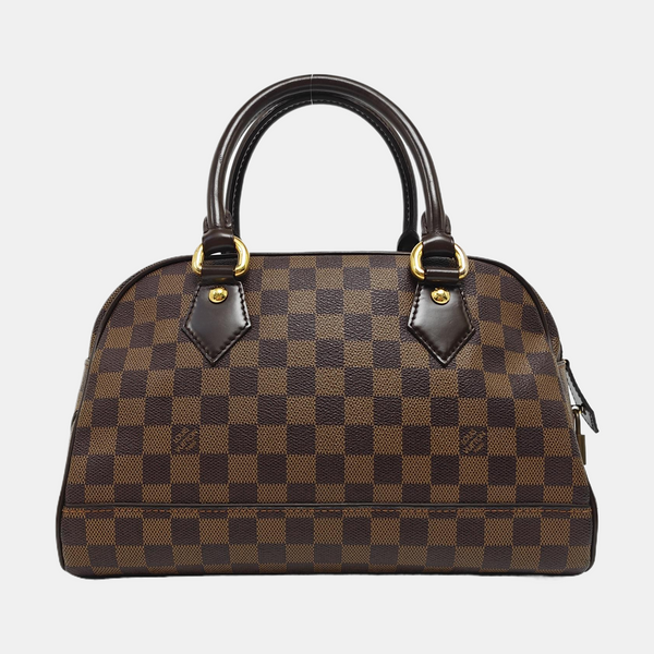 DUOMO Damier Ebene Coated Canvas Brown
