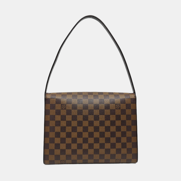 TRIBECA Damier Ebene Coated Canvas Brown