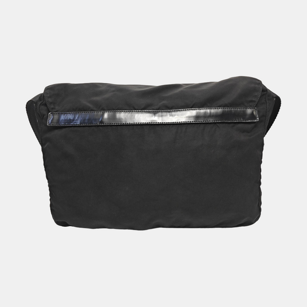 Nylon Shoulder Bag Black