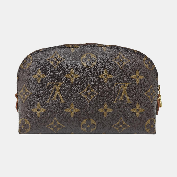 COSMETIC PM Monogram Coated Canvas Brown