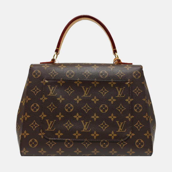 CLUNY MM Monogram Coated Canvas Brown