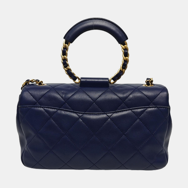 IN THE LOOP Quilted Lambskin Blue