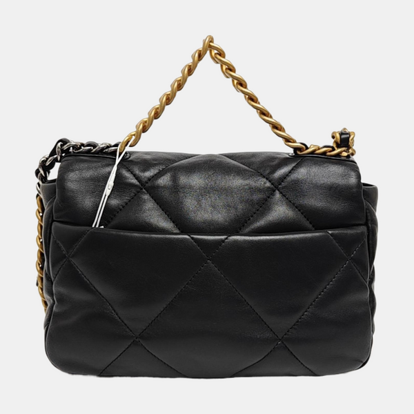 CHANEL 19 Small Quilted Lambskin Black