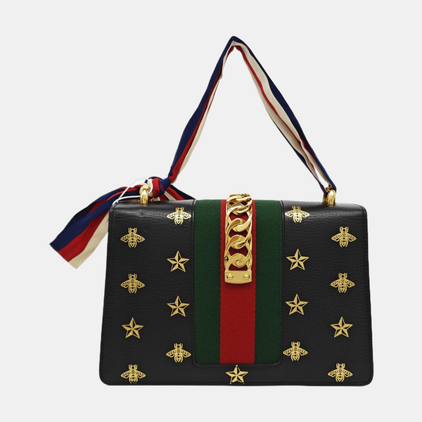 Sylvie Small Calfskin Black