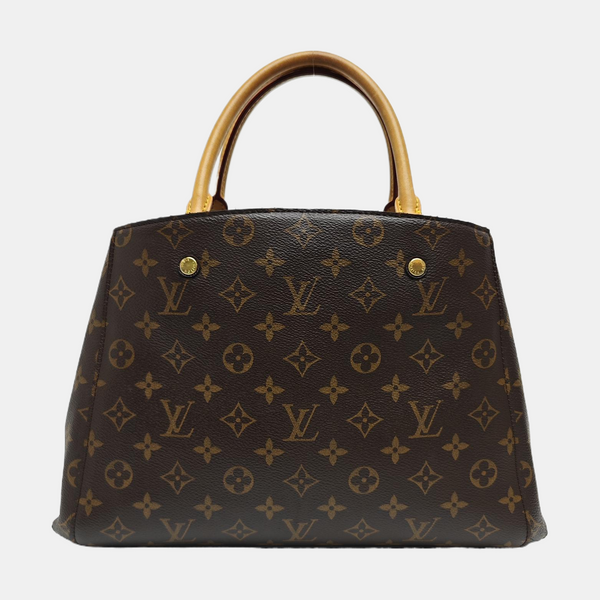 MONTAIGNE Monogram Coated Canvas Brown