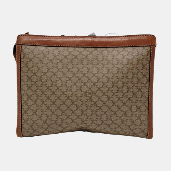 MACADAM CLUTCHES Coated Canvas Beige