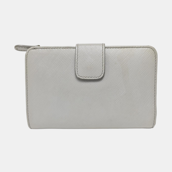 Gancini Calfskin Gray Wallet