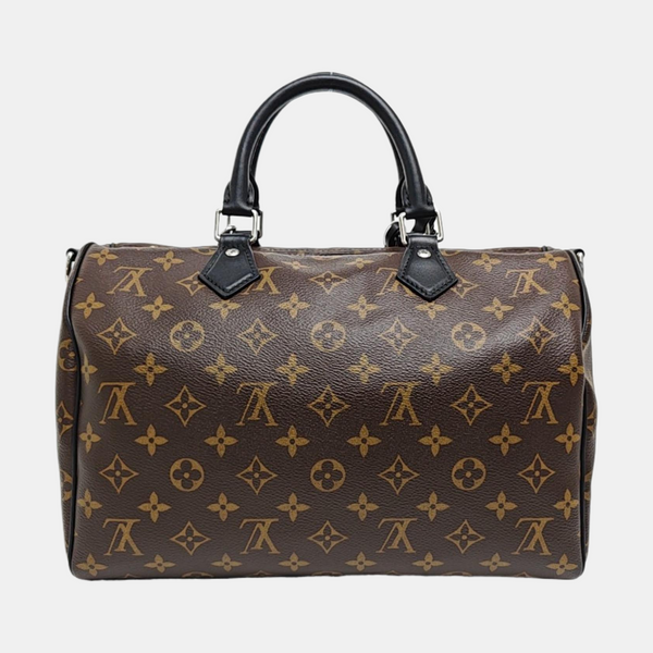 SPEEDY SOFT 30 Monogram Coated Canvas Brown