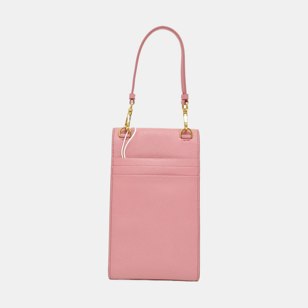 Saffiano Calfskin Shoulder Bag Pink