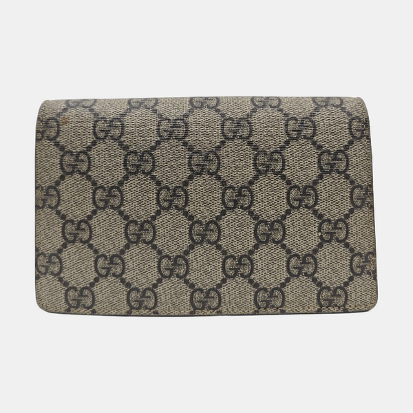 Dionysus Super Mini Monogram Coated Canvas Beige