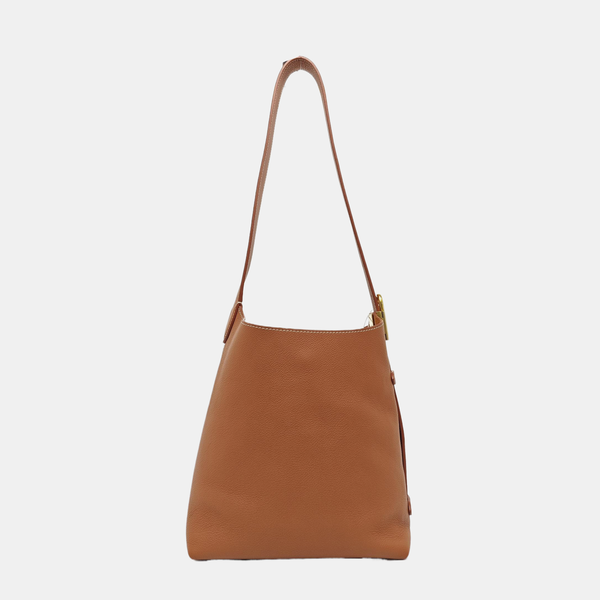 LOW KEY HOBO PM Monogram Calfskin Brown