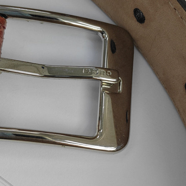Leather Belt Red
